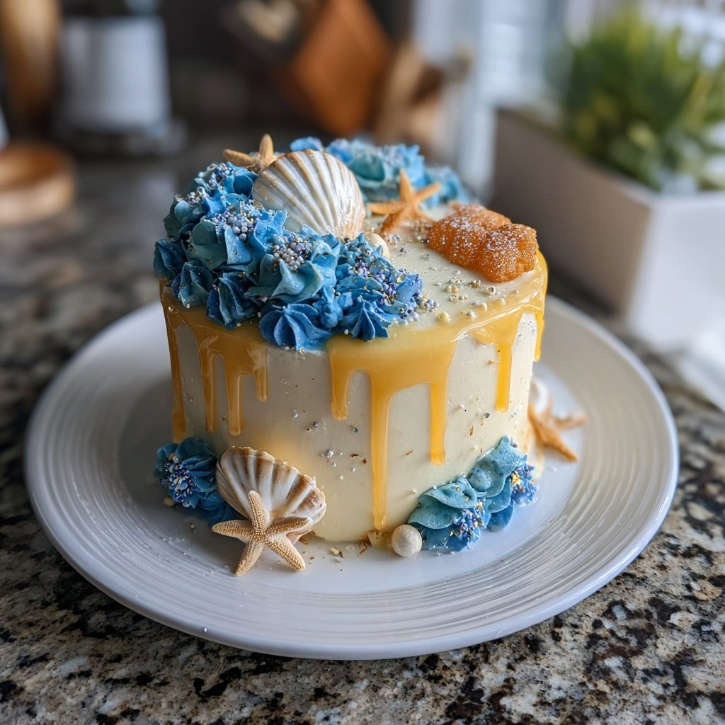 Ocean Inspired Pisces Cake