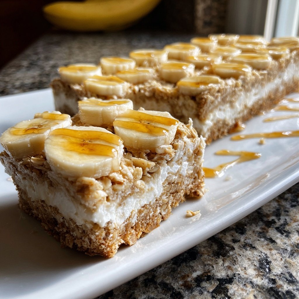 Banana Oat Yogurt Squares