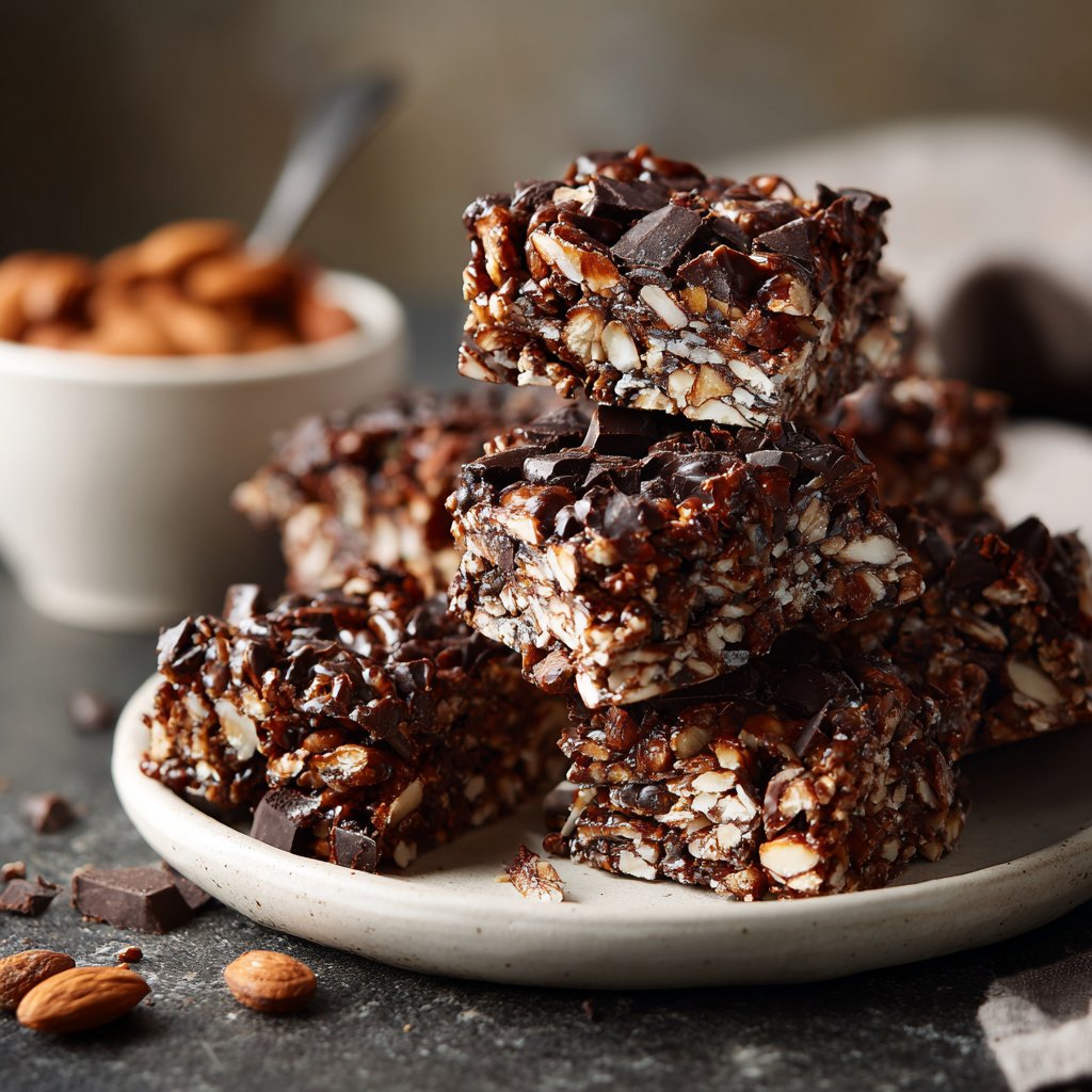 Chocolate Coconut Almond Snack Bars