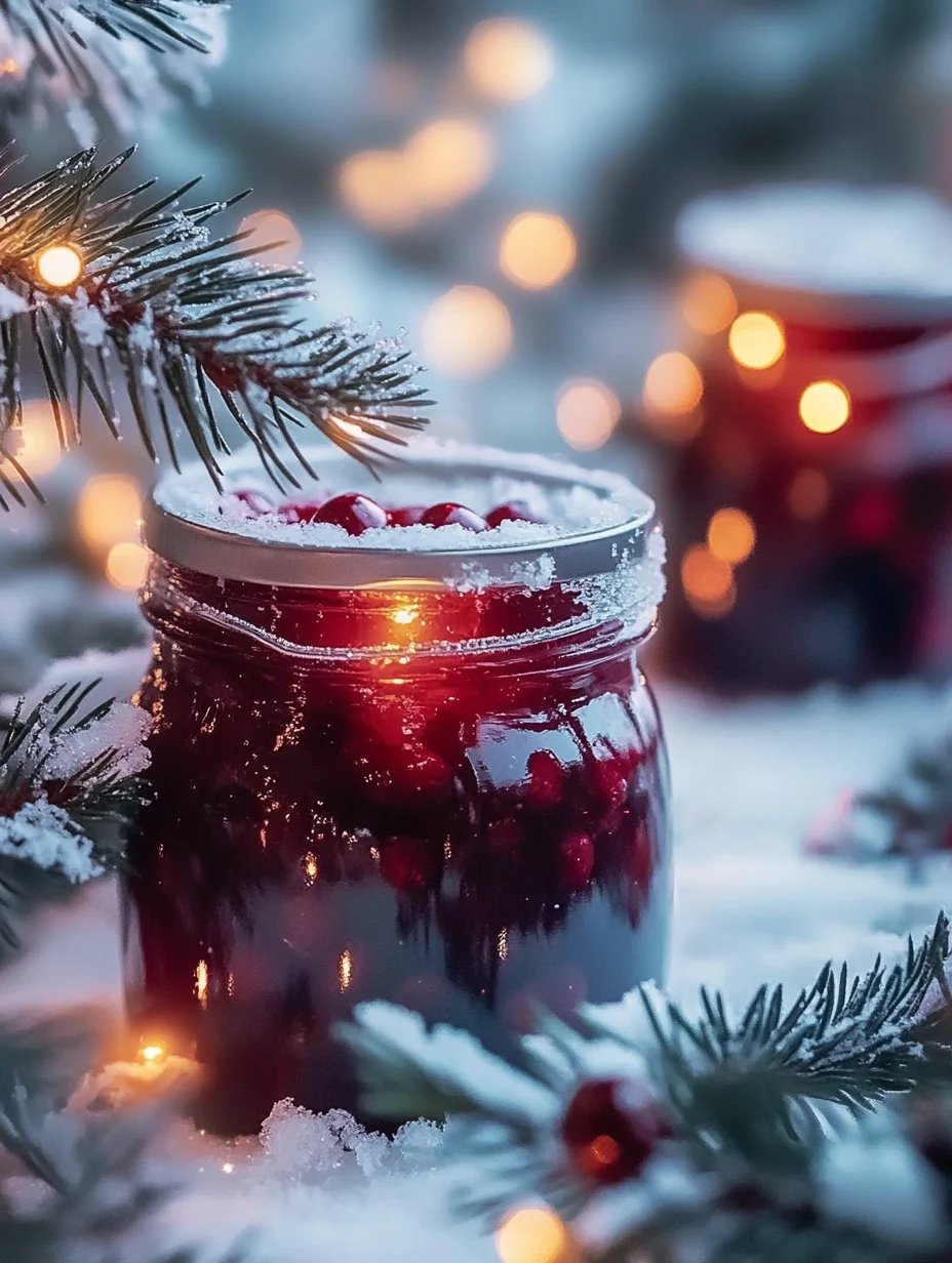 Sweet Christmas Cranberry Jam