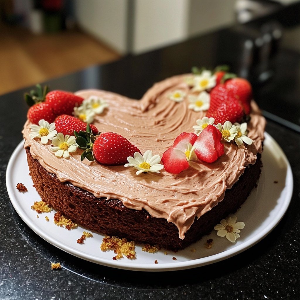 Valentines Heart Cake