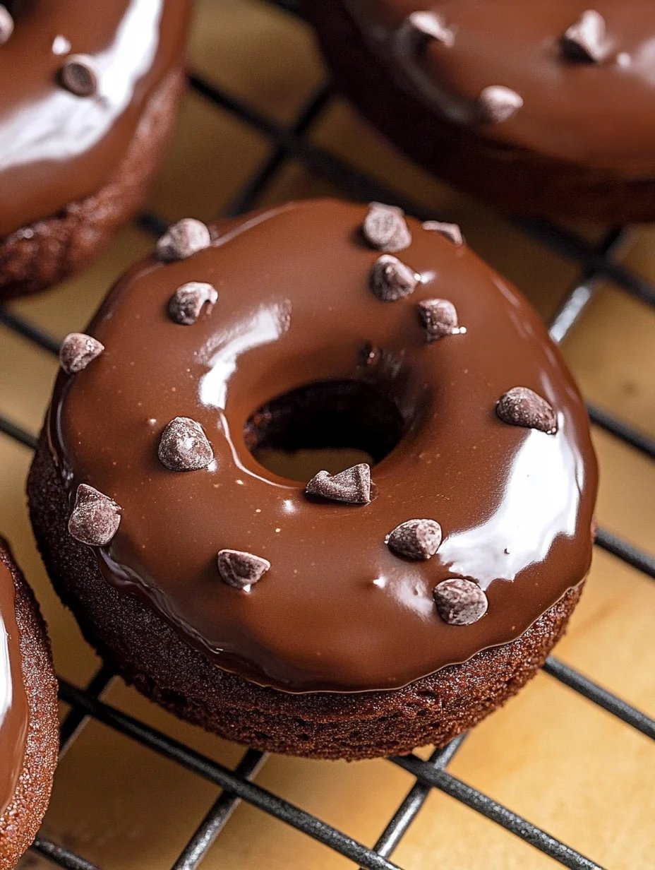 Healthy Chocolate Protein Donuts (Gluten Free, Paleo)