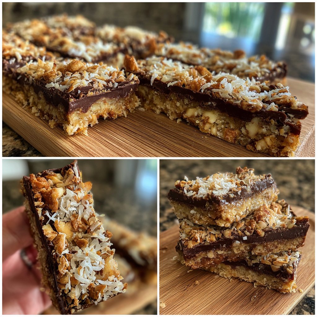 Chocolate Hazelnut Coconut Bars