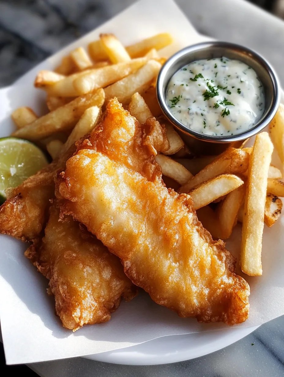 Crispy Battered Fish and Chips