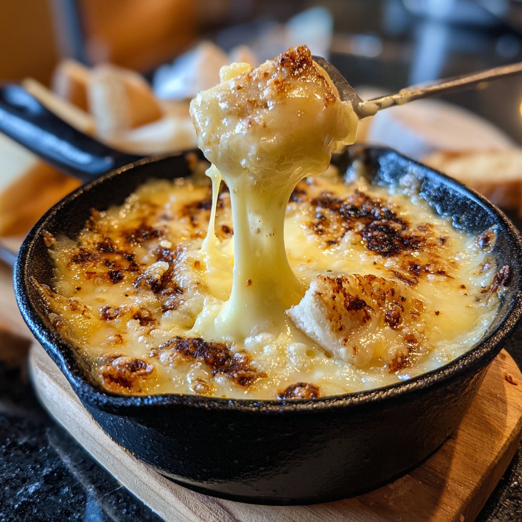 Fondue with Raclette Cheese