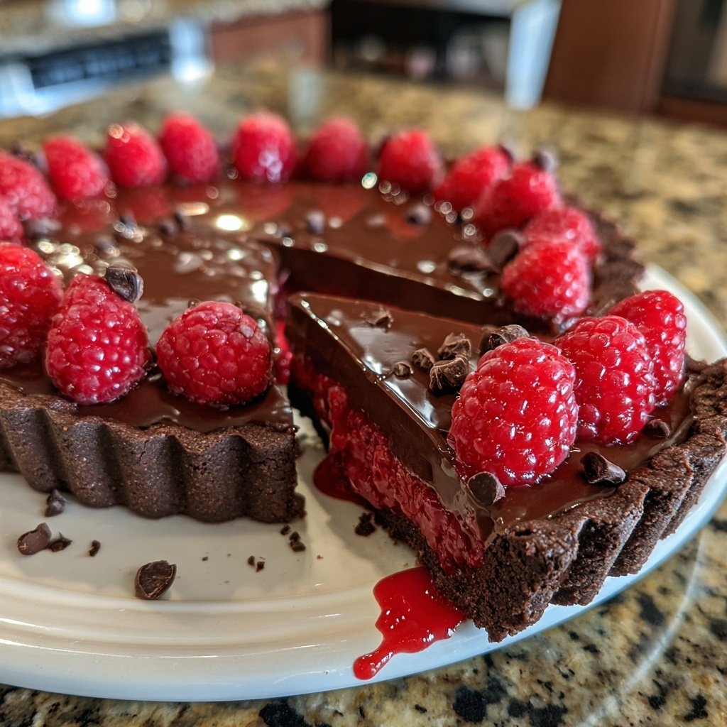 Chocolate Raspberry Tart