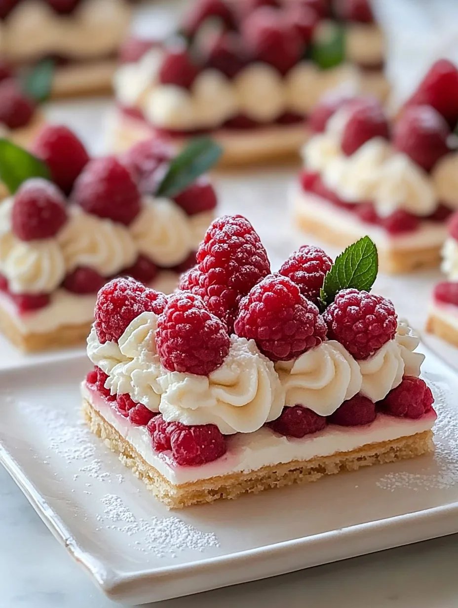 Raspberry Cream Napoleons
