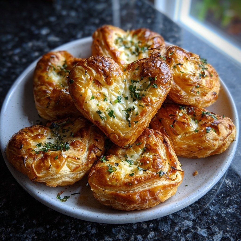 Valentines Snacks Mini Puff Pastries