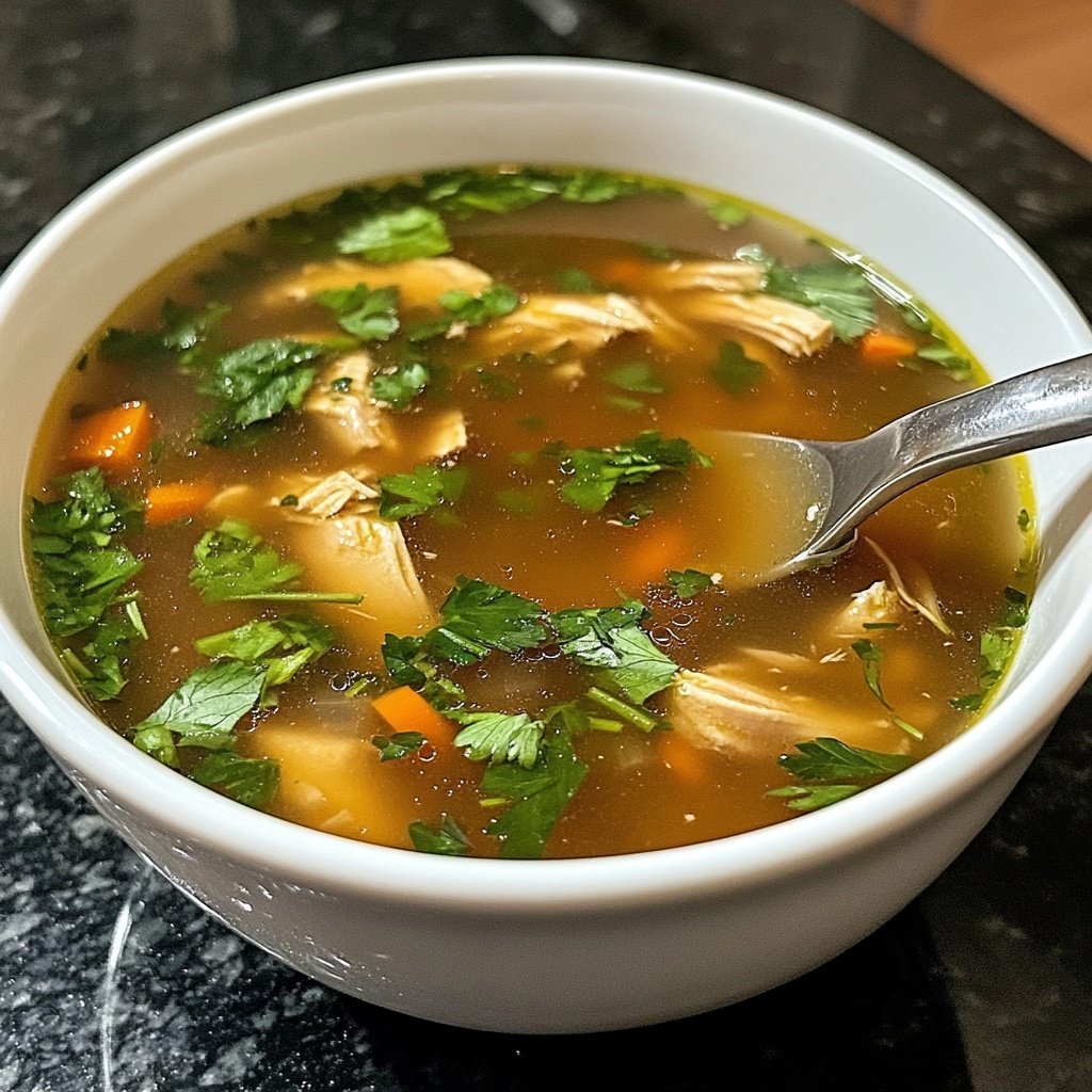 Easy Slow Cooker Chicken Pho-Style Soup