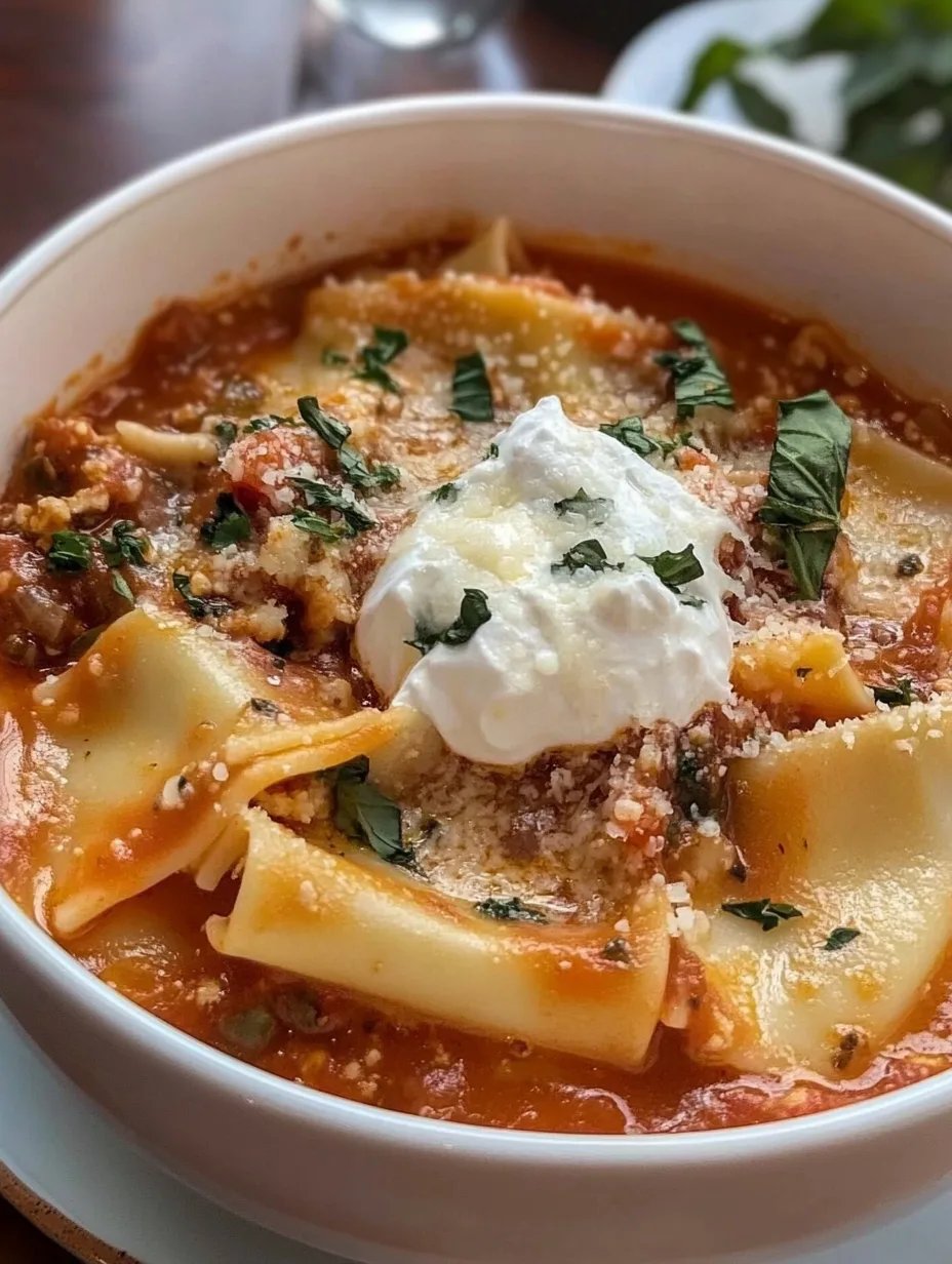 30-Minute Lasagna Soup