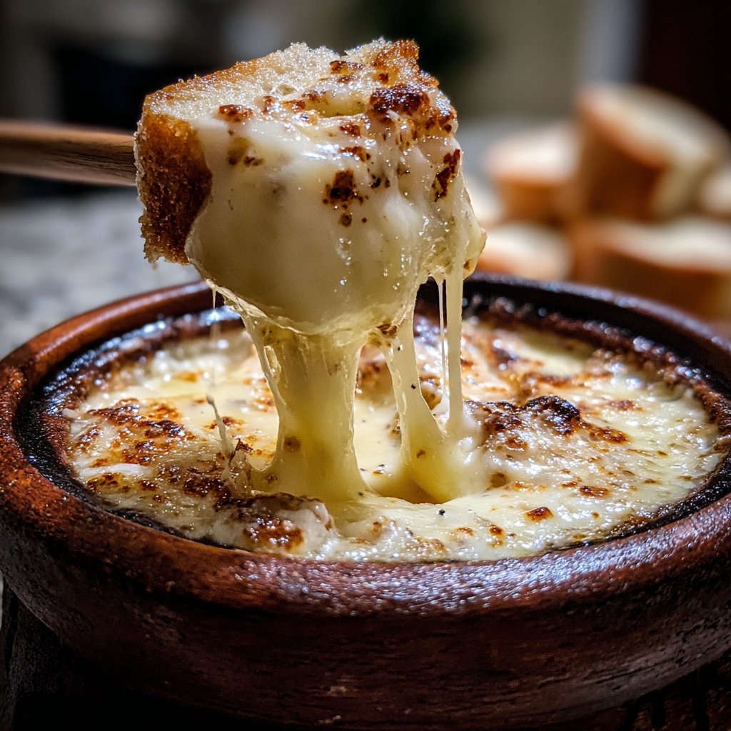 Fondue with Raclette Cheese