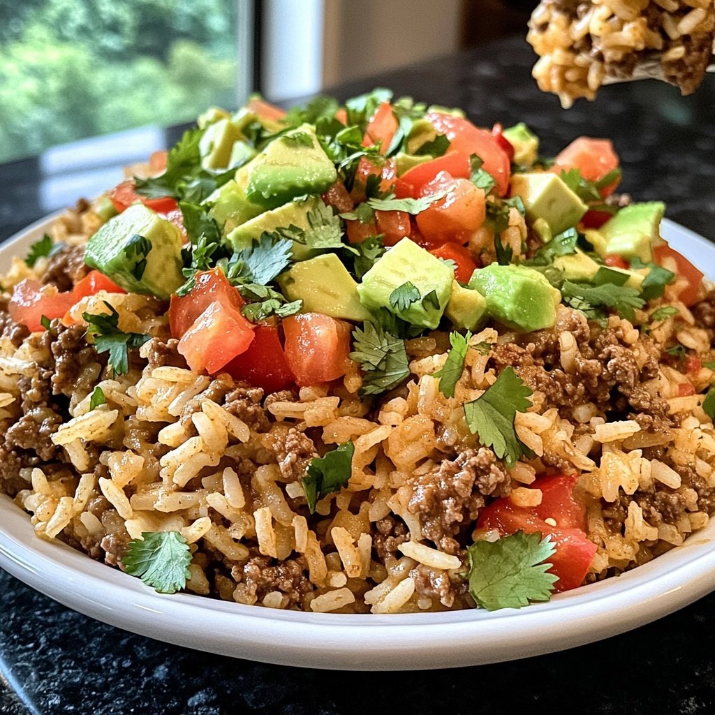 Ground Beef Rice Bowls