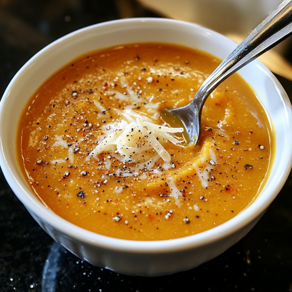 Squash Soup with Parmesan