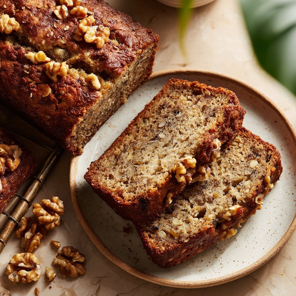 Banana Bread with Walnuts Recipe