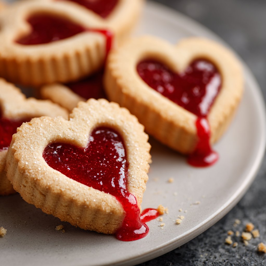 Heart-Shaped Linzer Cookies