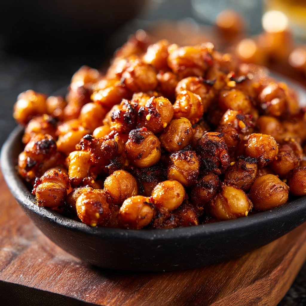 Sweet Chili Roasted Chickpeas