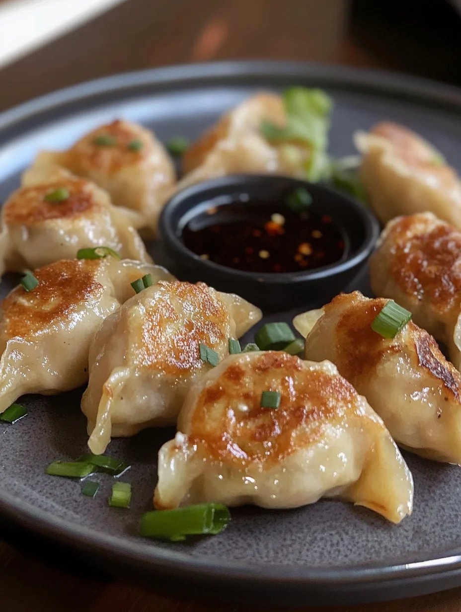 Pan-Fried Chicken Dumplings
