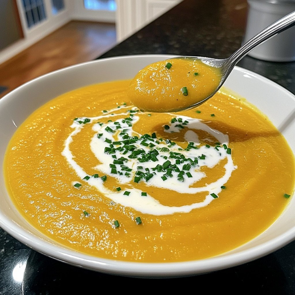 Squash Soup Smooth Texture