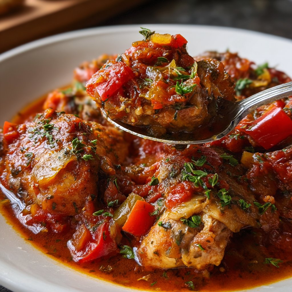 Cozy Crockpot Chicken Cacciatore