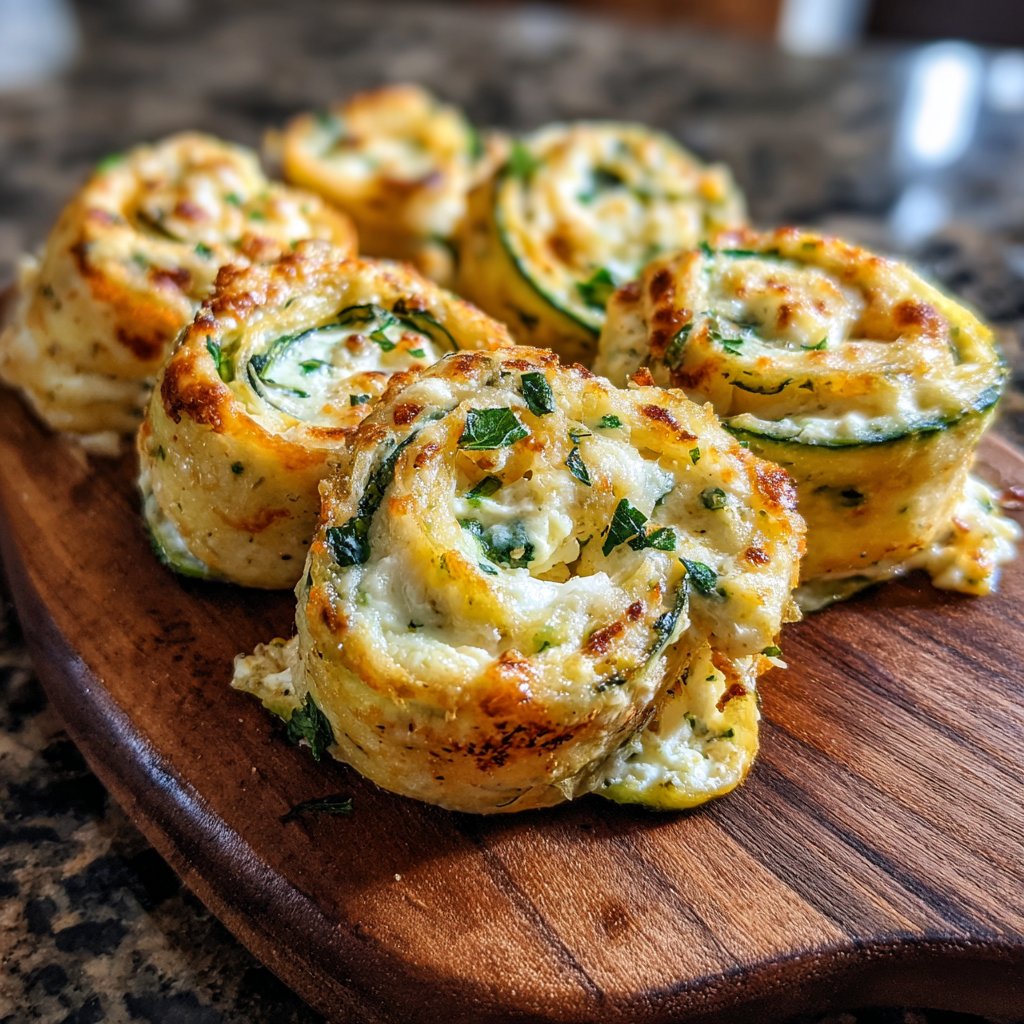 Baked Zucchini Ricotta Rollups