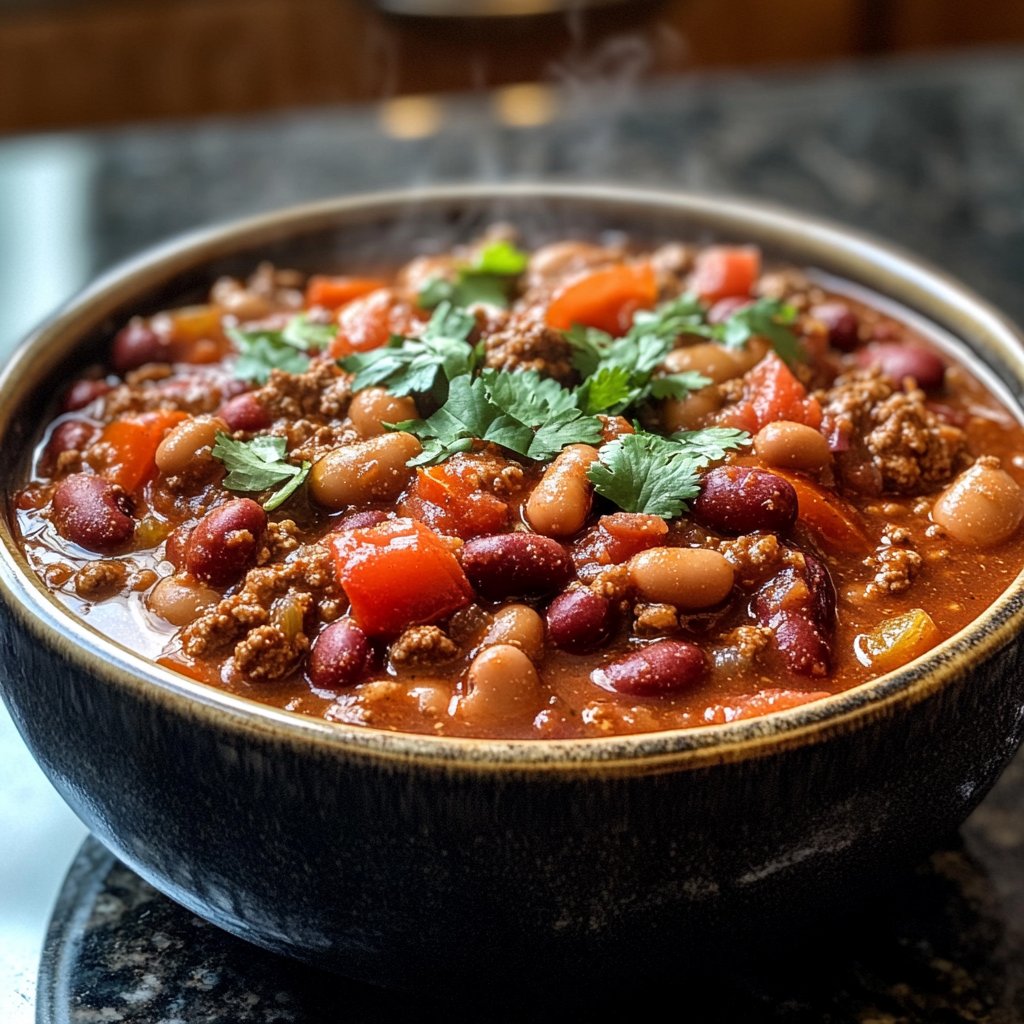 Ground Beef and Bean Chili