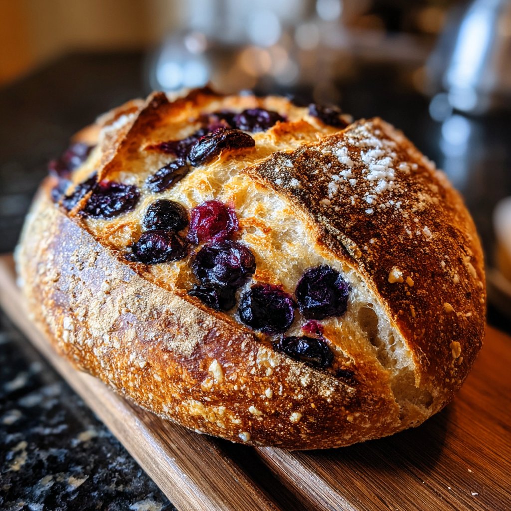 Lemon Blueberry Sourdough Bread Bakery Style