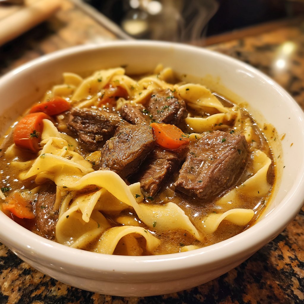 Comfort Food Beef And Noodles