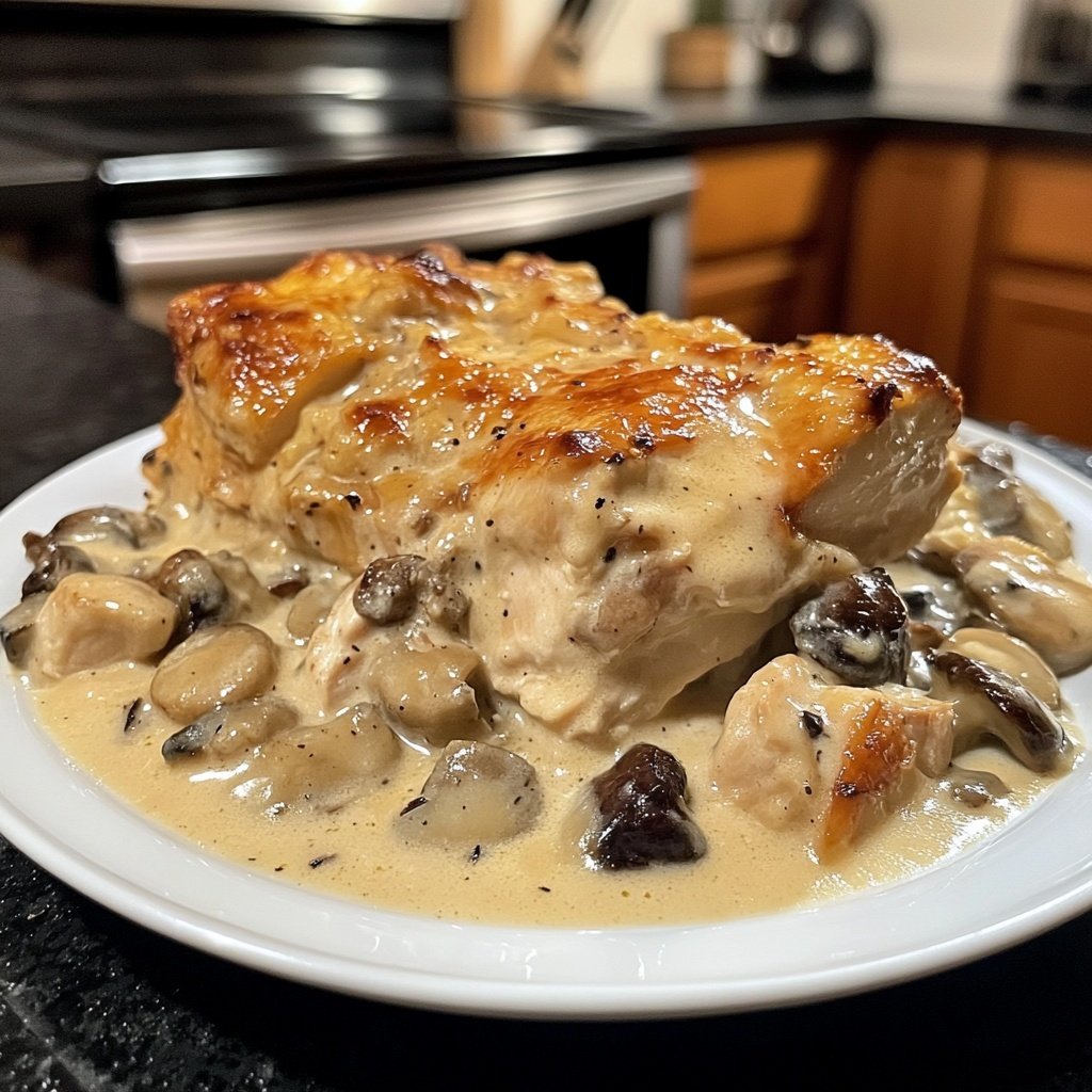 Creamy French Style Chicken Casserole a la Normande