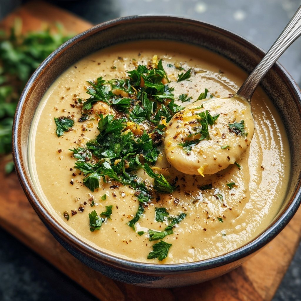 Creamy Lemon Chickpea Soup